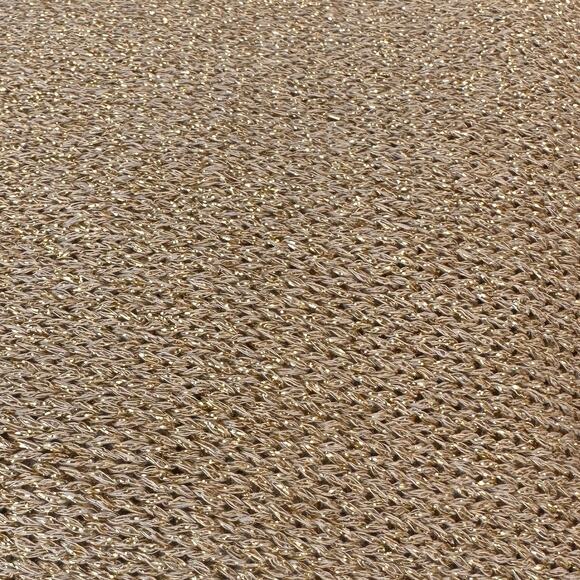 Yunika Dress Midi WMNS S/M Gold Metalic Sparkle Knit Minimalist Luxe Eveningwear - Picture 5 of 9